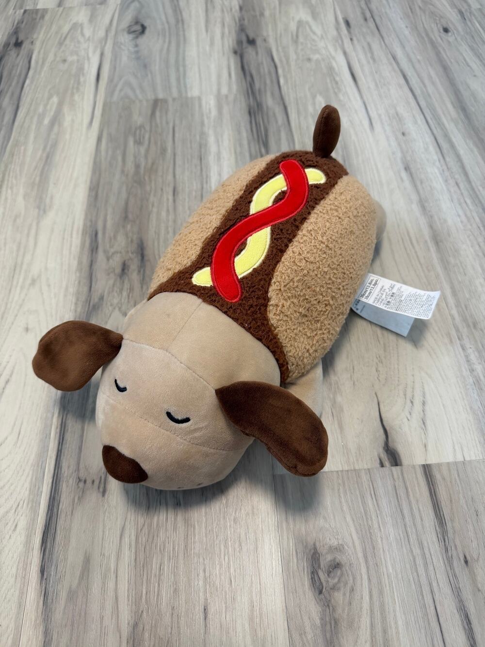MINISO Life Hot Dog Dog Plush 13.8" Stuffed Animal Weiner Dog Toy Soft Pillow
